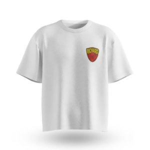 White “THE SHIELD” Graphic T-Shirt